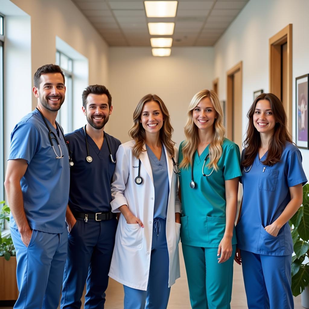 Smiling Veterinary Team