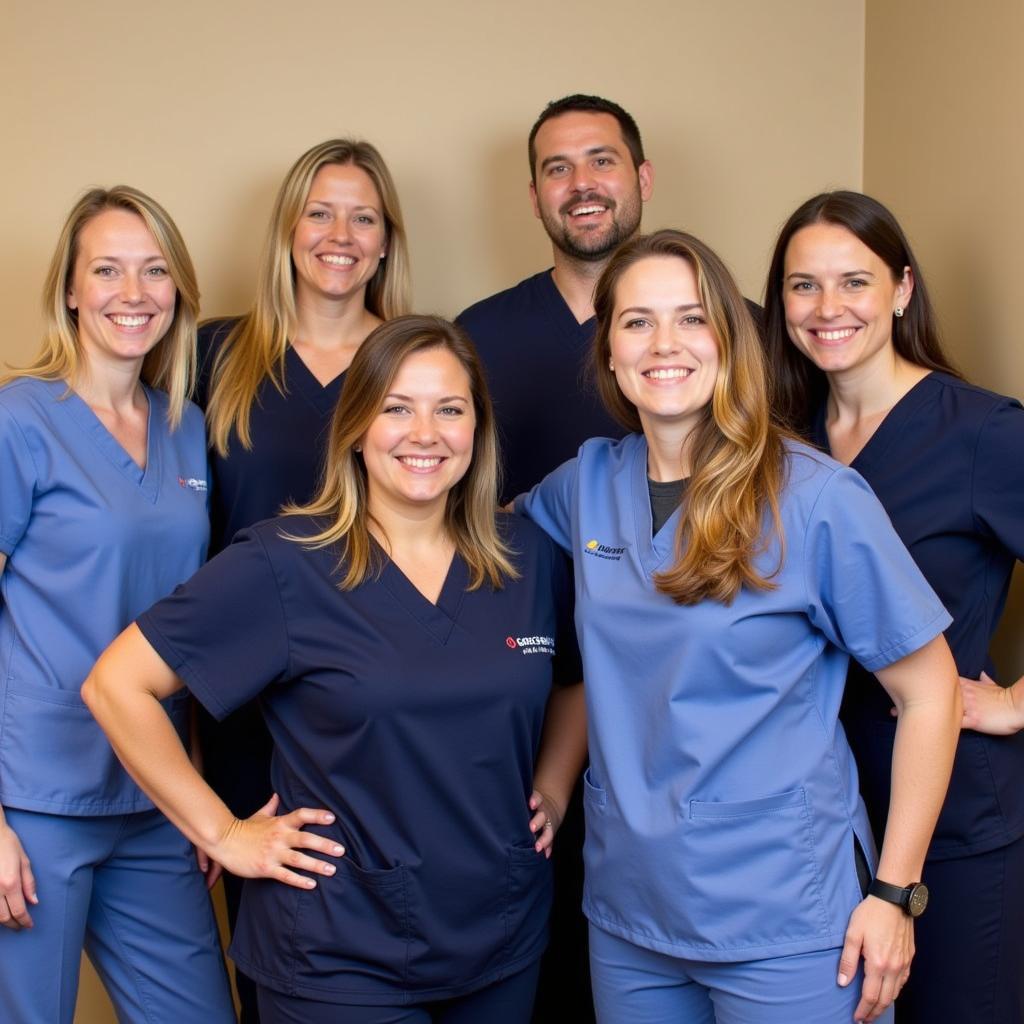 Smiling veterinary team at Gateway Animal Hospital in Wayne, PA