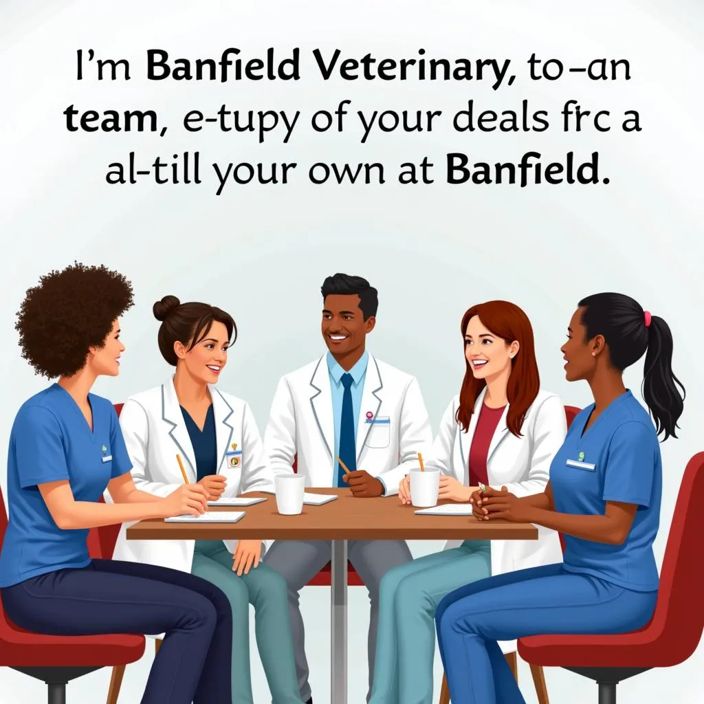 Team of veterinarians in a meeting