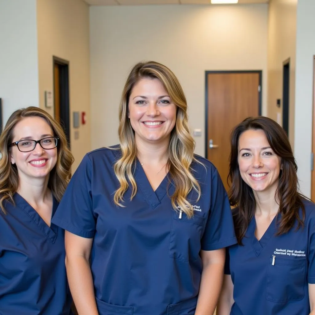 Smiling Veterinary Team