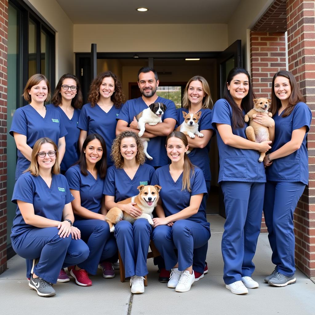 Veterinary Team Smiling