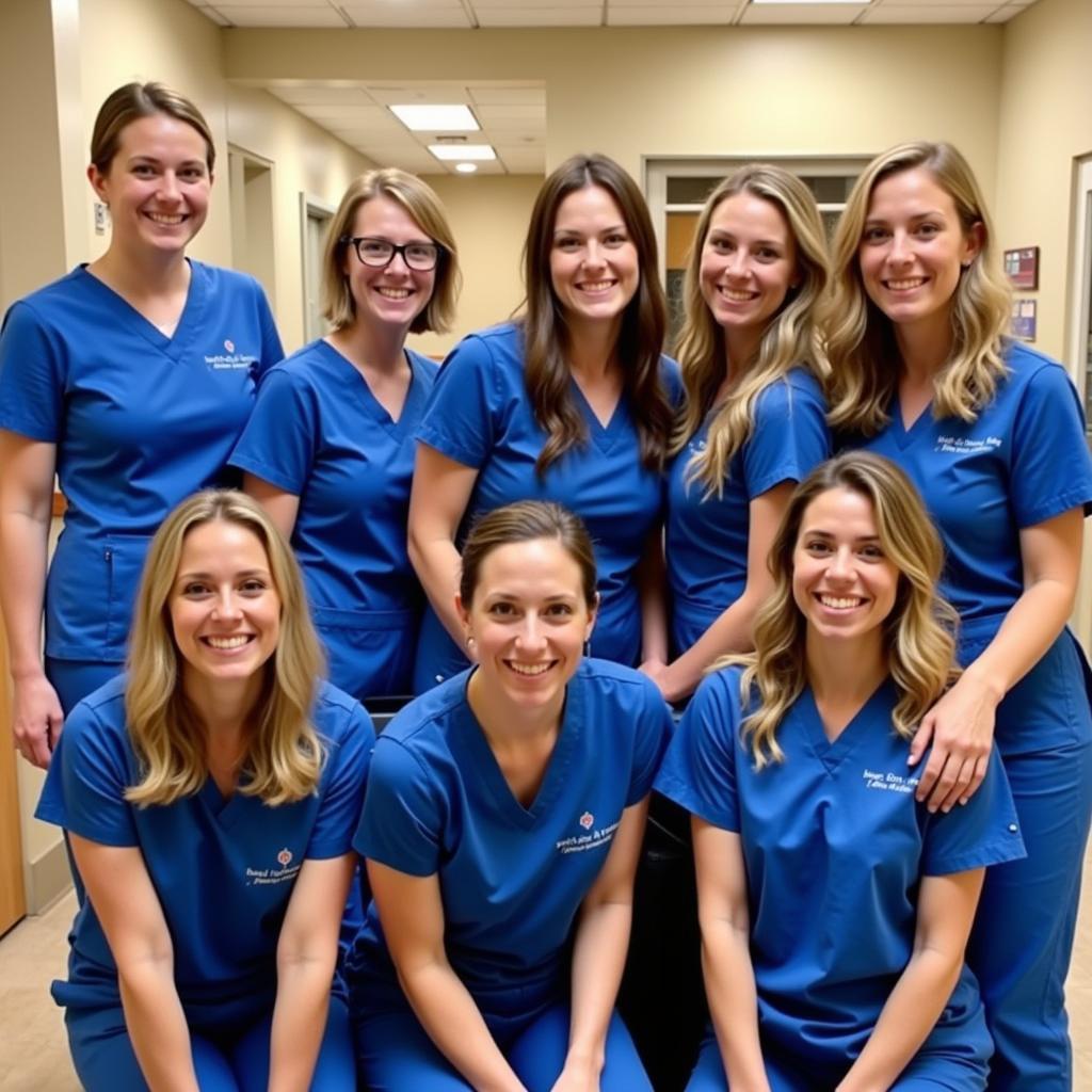 Veterinary team portrait