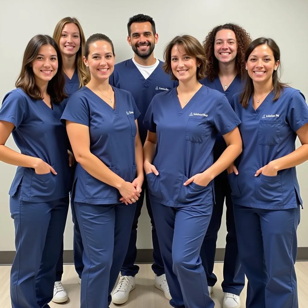 Veterinary Team Smiling Together