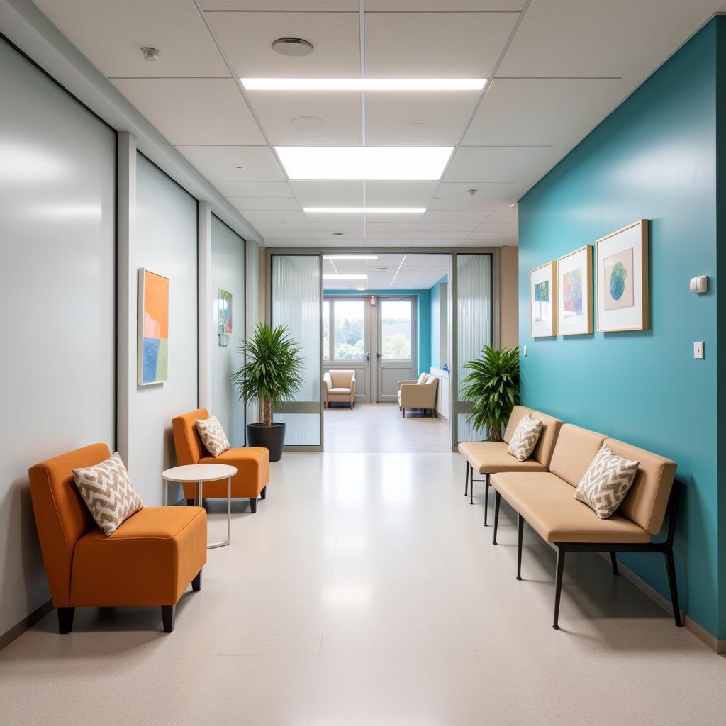 Modern and Comfortable Waiting Area in a Vienna Hospital