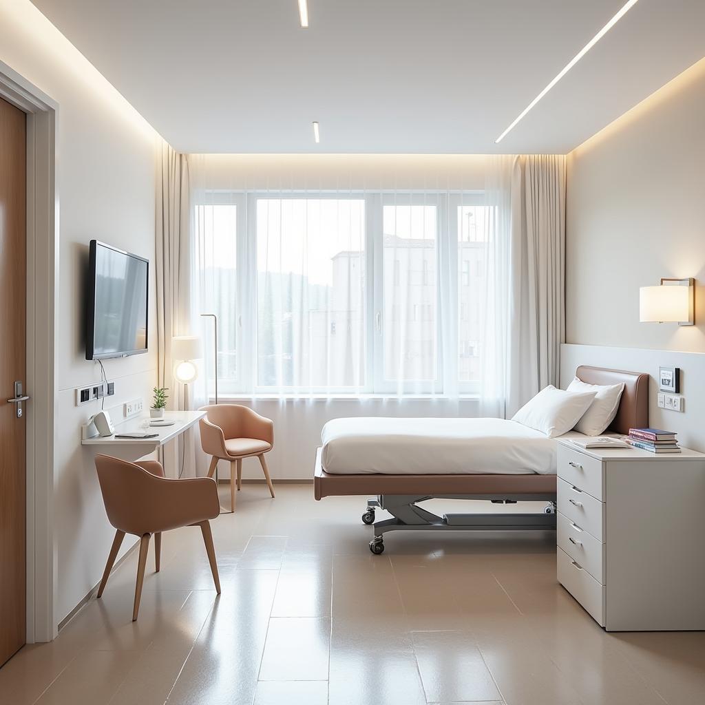 Comfortable and Modern Private Hospital Room in Vienna