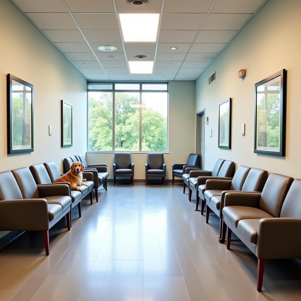 Spacious Veterinary Hospital Waiting Room