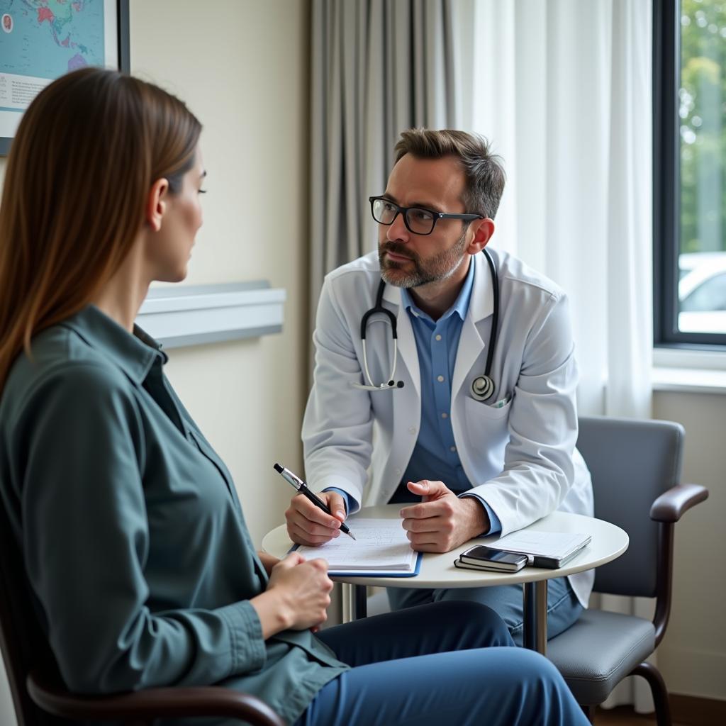 Patient and Doctor Consultation at Wakra Hospital