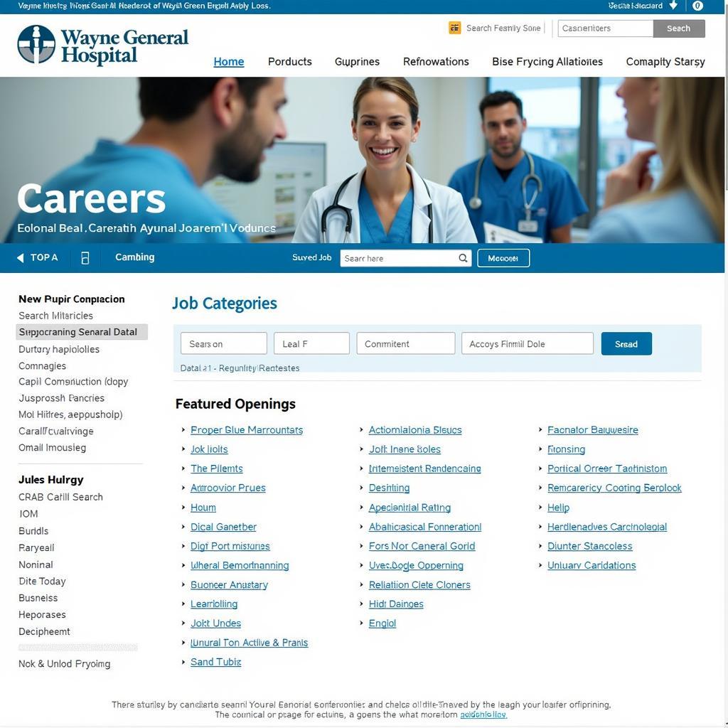 Wayne General Hospital careers website