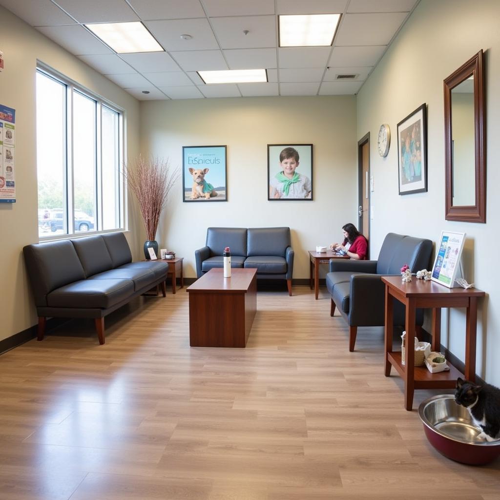 Comfortable waiting area at our Dothan Animal Hospital