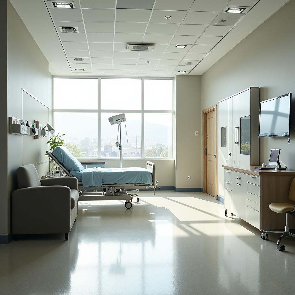 Comfortable Patient Room at Williamson Memorial Hospital 