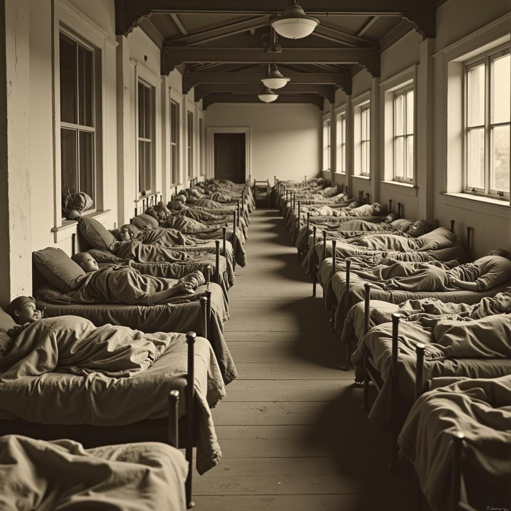 WWI Hospital Challenges: Overcrowding and Shortages