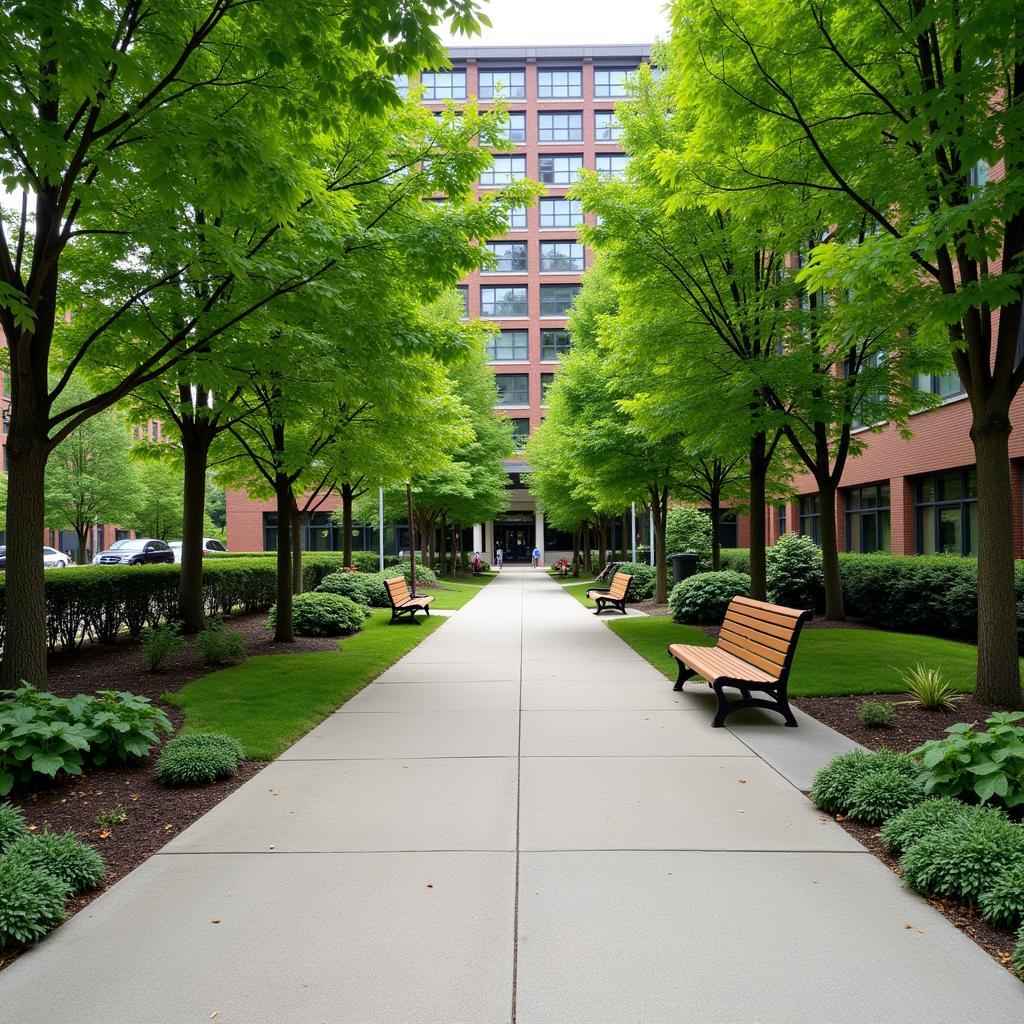 Pedestrian Walkway to Yale New Haven Hospital