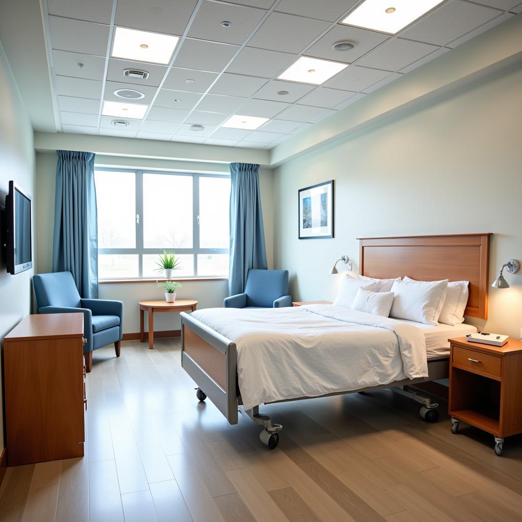  Bright and comfortable patient room