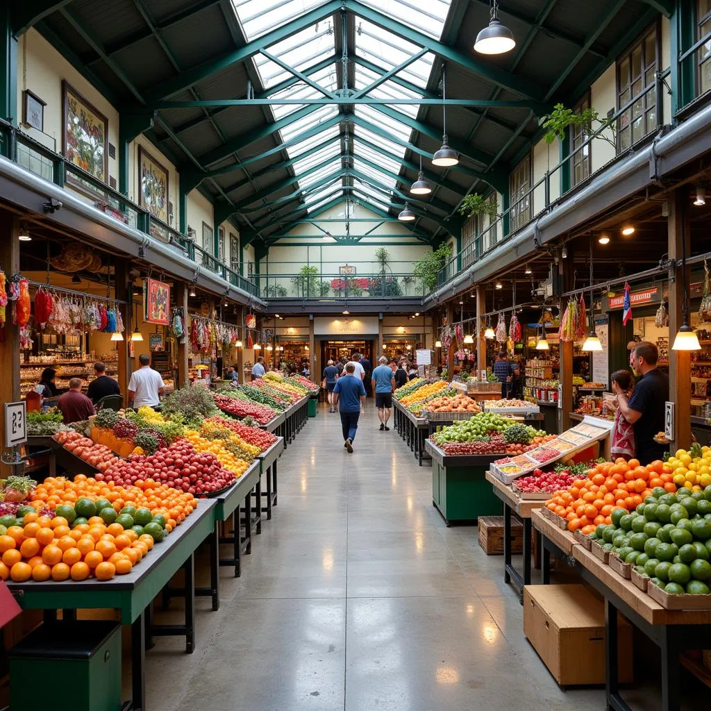 Bustling scene inside York Central Market