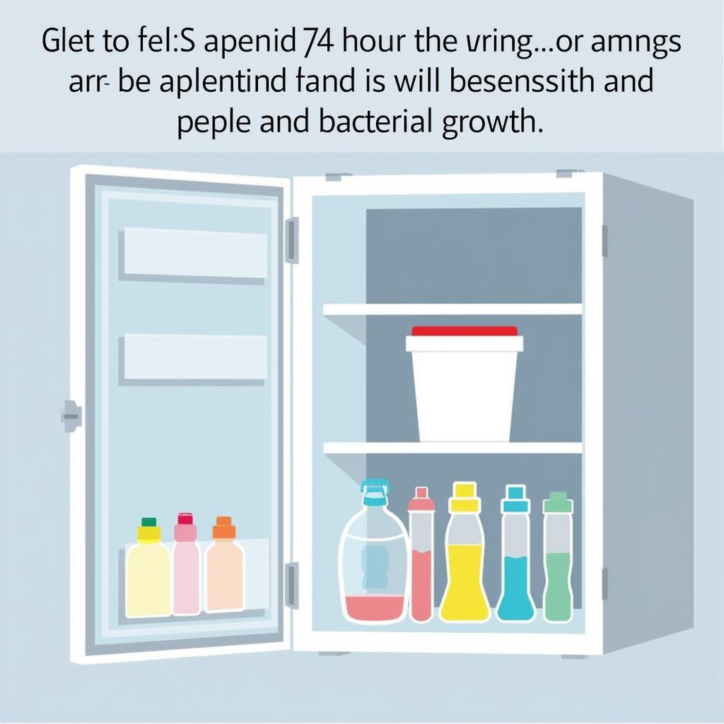 24 Hour Urine Collection Container in Refrigerator