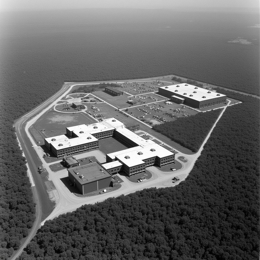 Aerial View of 71st Evacuation Hospital Vietnam