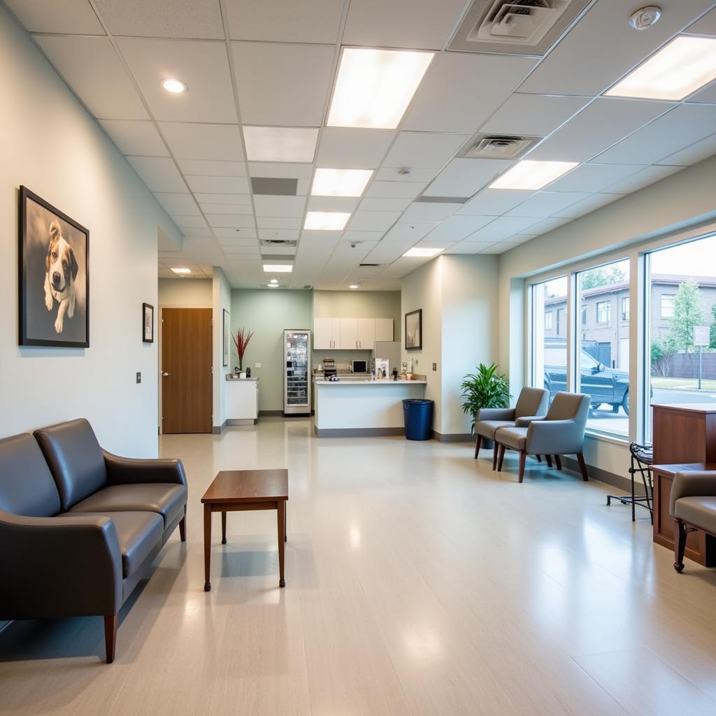 Modern and welcoming interior of Abby Road Veterinary Hospital