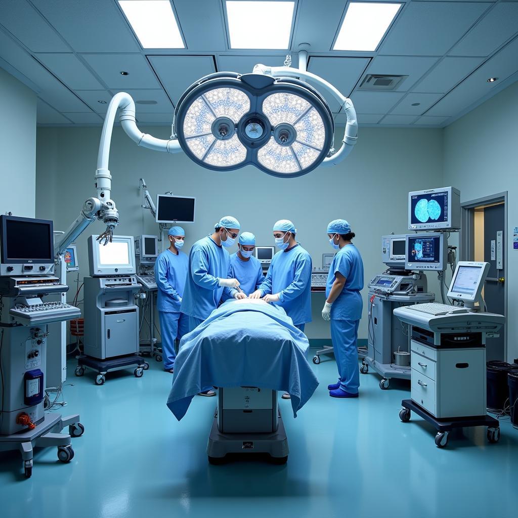 Modern operating room with advanced surgical equipment at Santa Rosalia