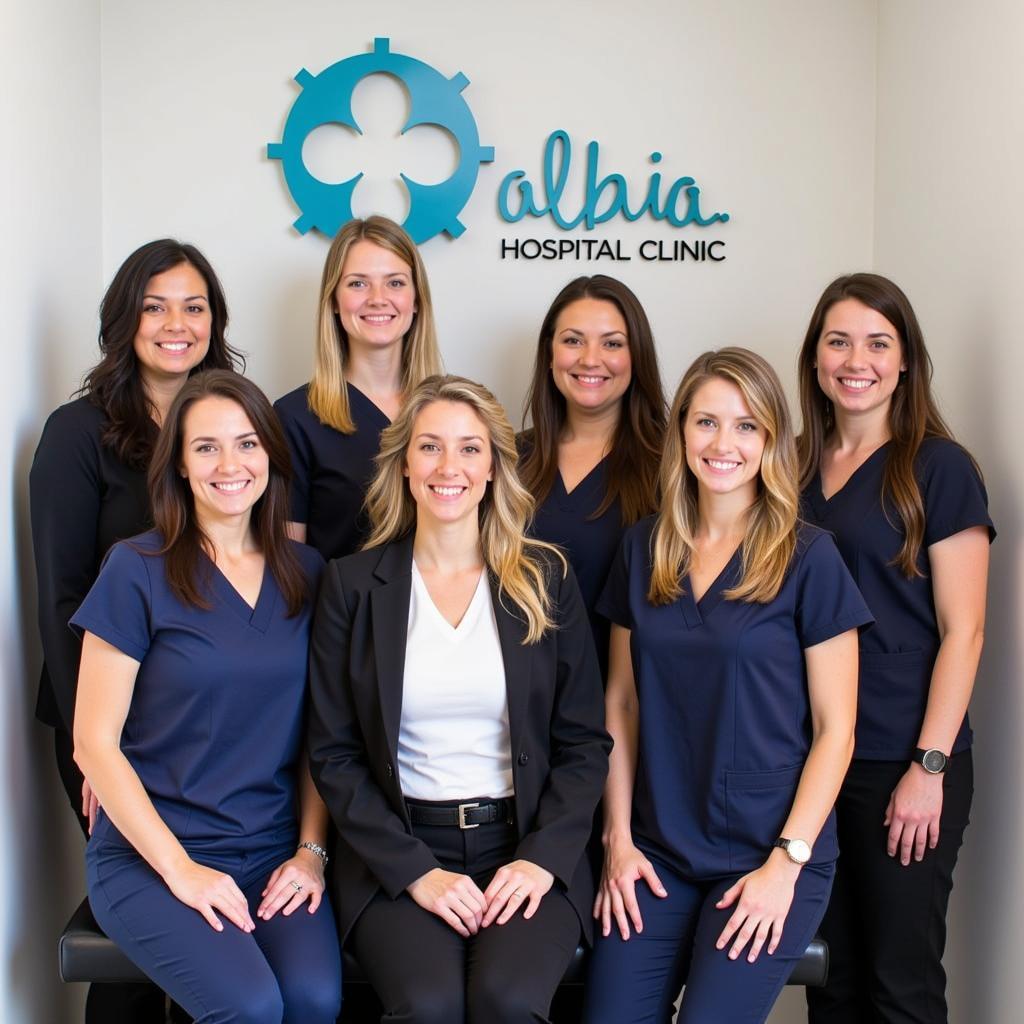 The medical team at Albia Hospital Clinic