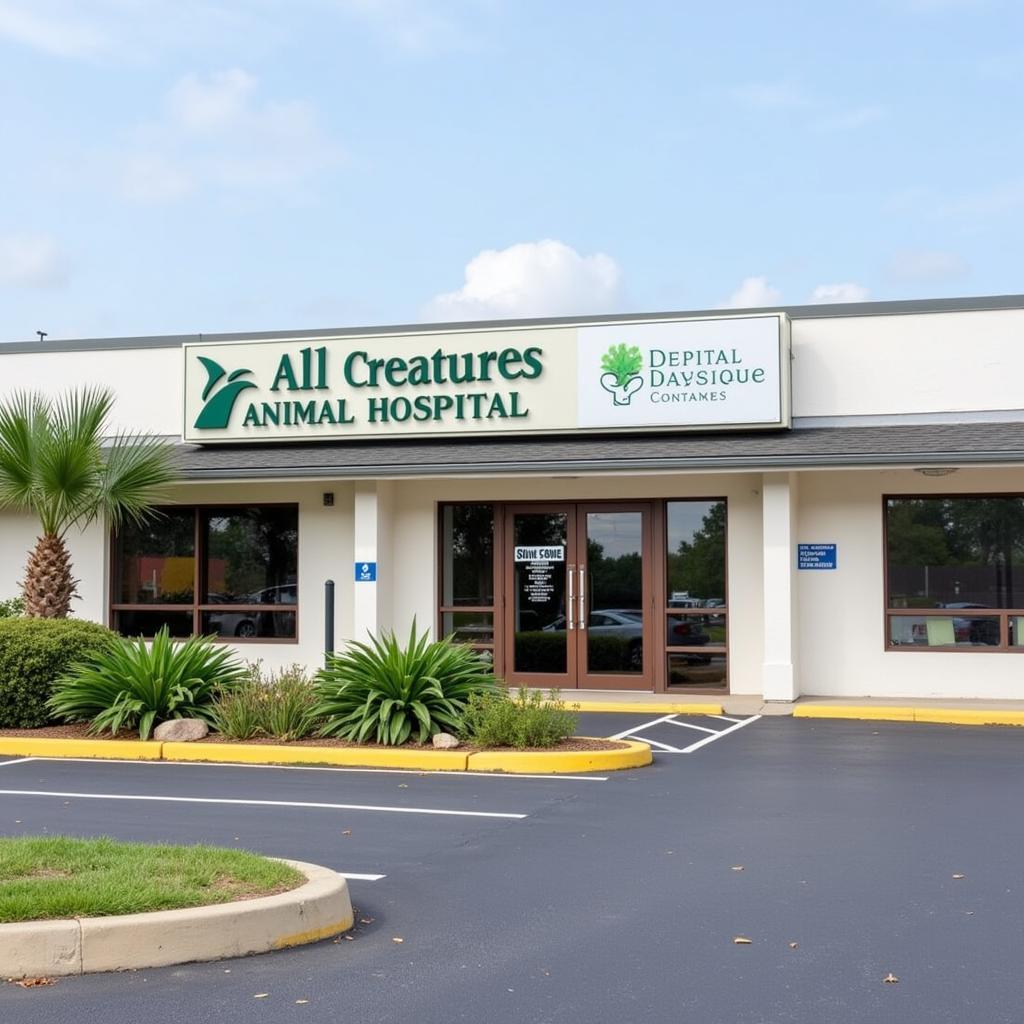 Exterior view of All Creatures Animal Hospital in Pahrump, NV