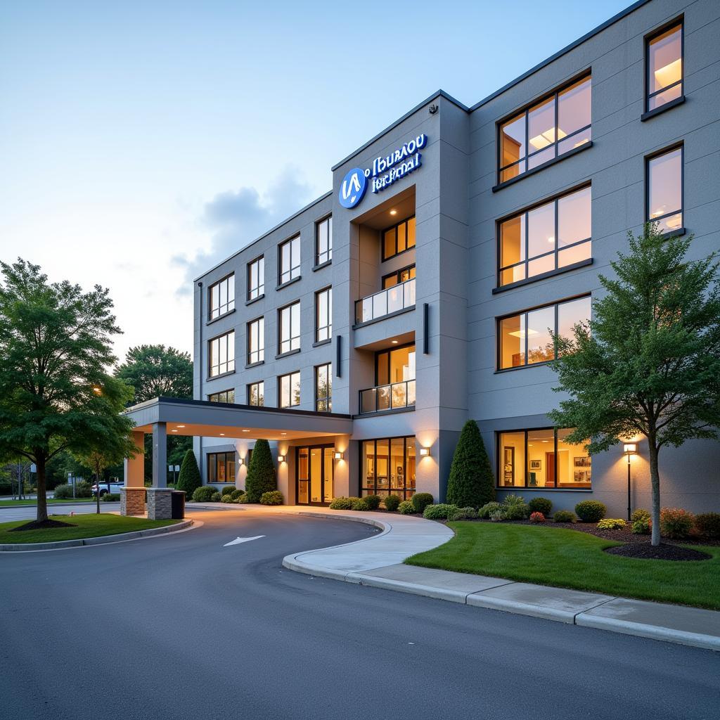 Exterior View of a Modern AOD Hospital