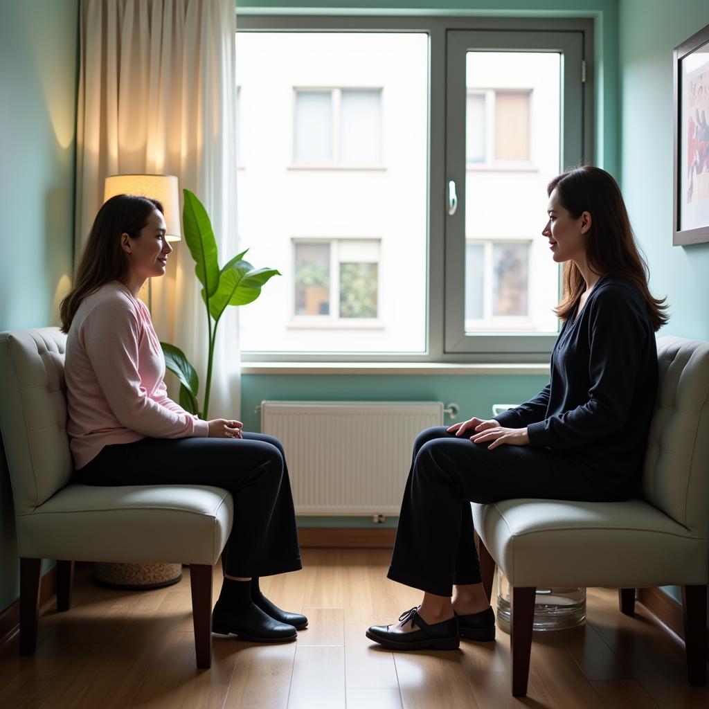 Individual Therapy Session in an AOD Hospital Setting