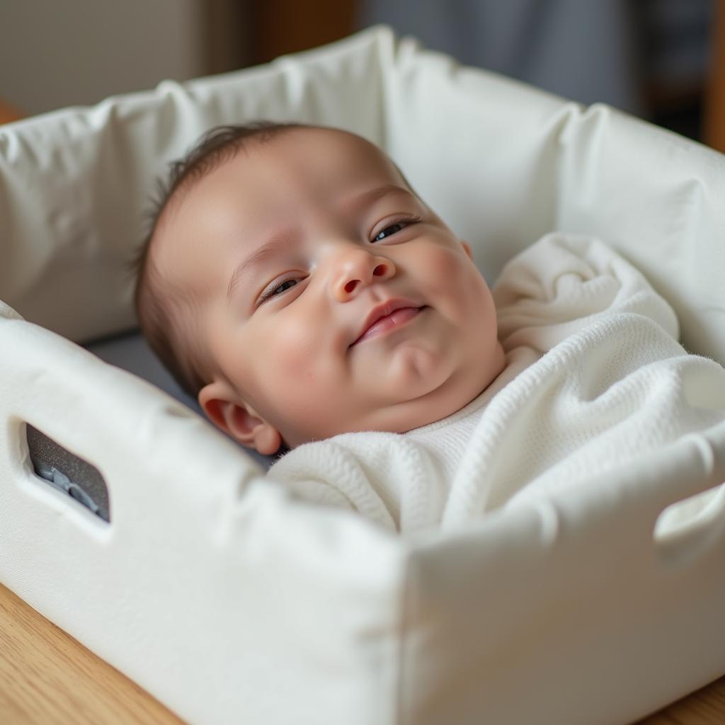 Baby in Hatch Hospital Box