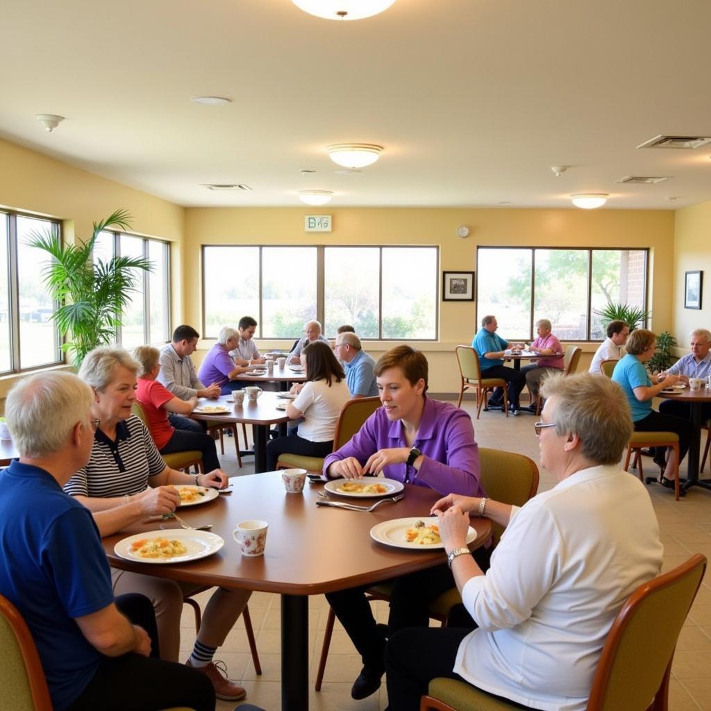 Bright and Inviting Dining Area in a Bakersfield Convalescent Hospital