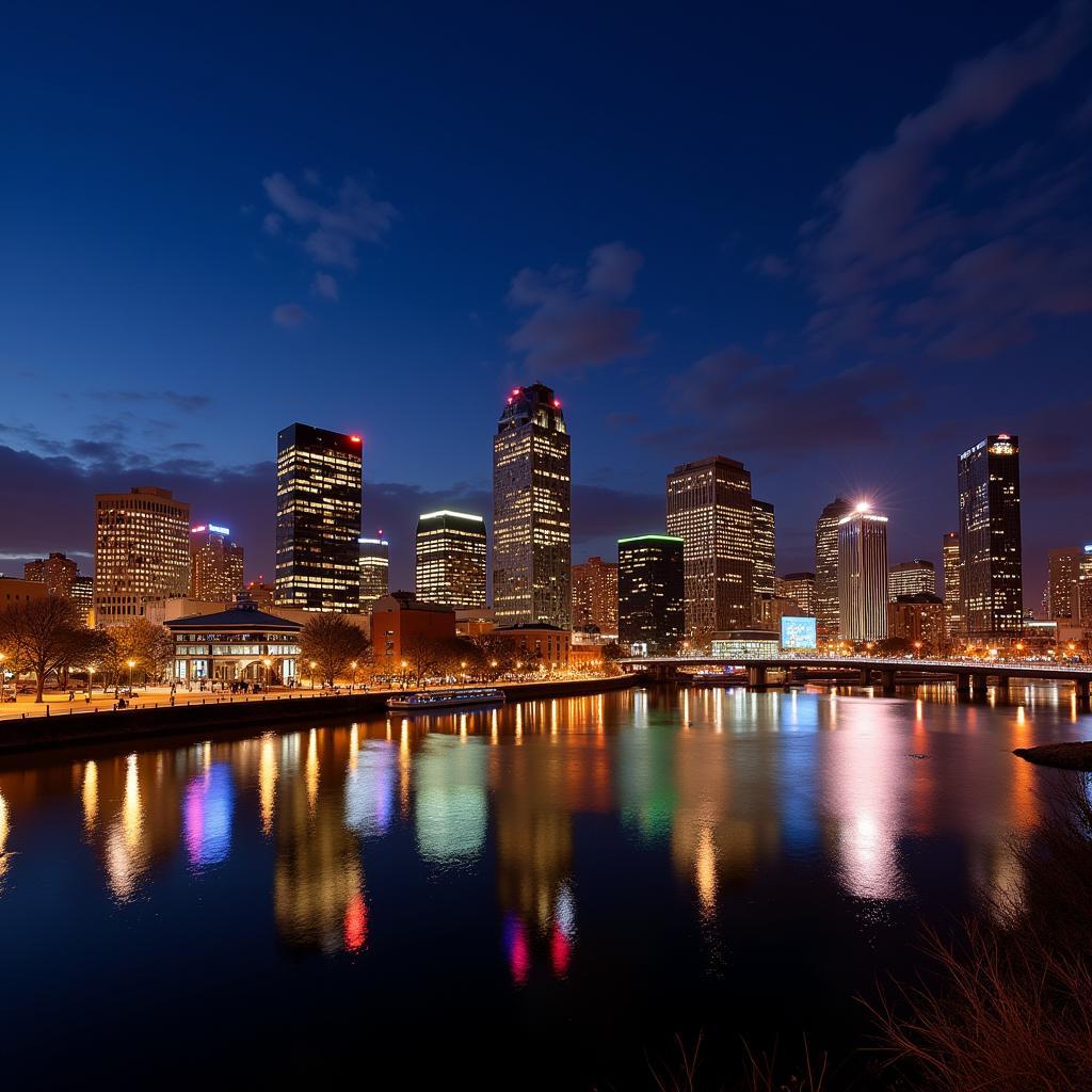 Baltimore Cityscape at Night