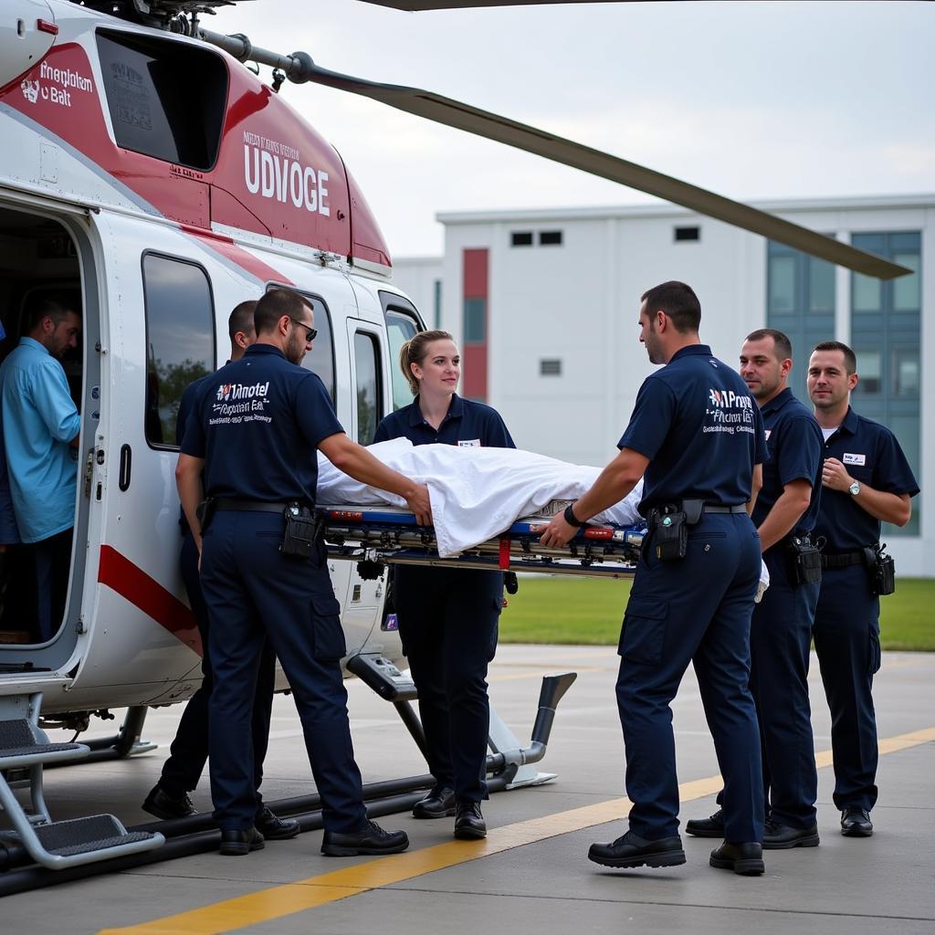 Medical Team at Baptist Hospital East Heliport