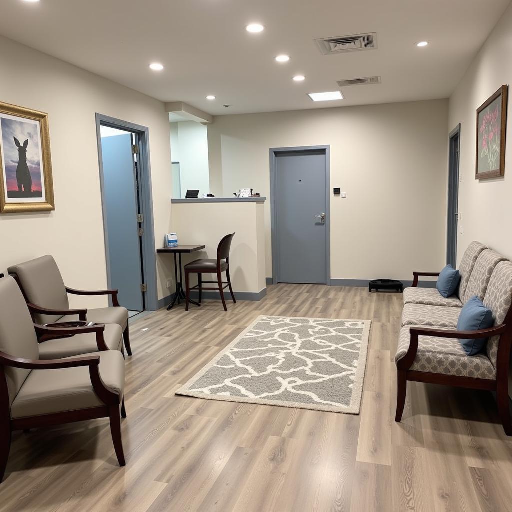 Comfortable and spacious waiting area at Barrow Veterinary Hospital