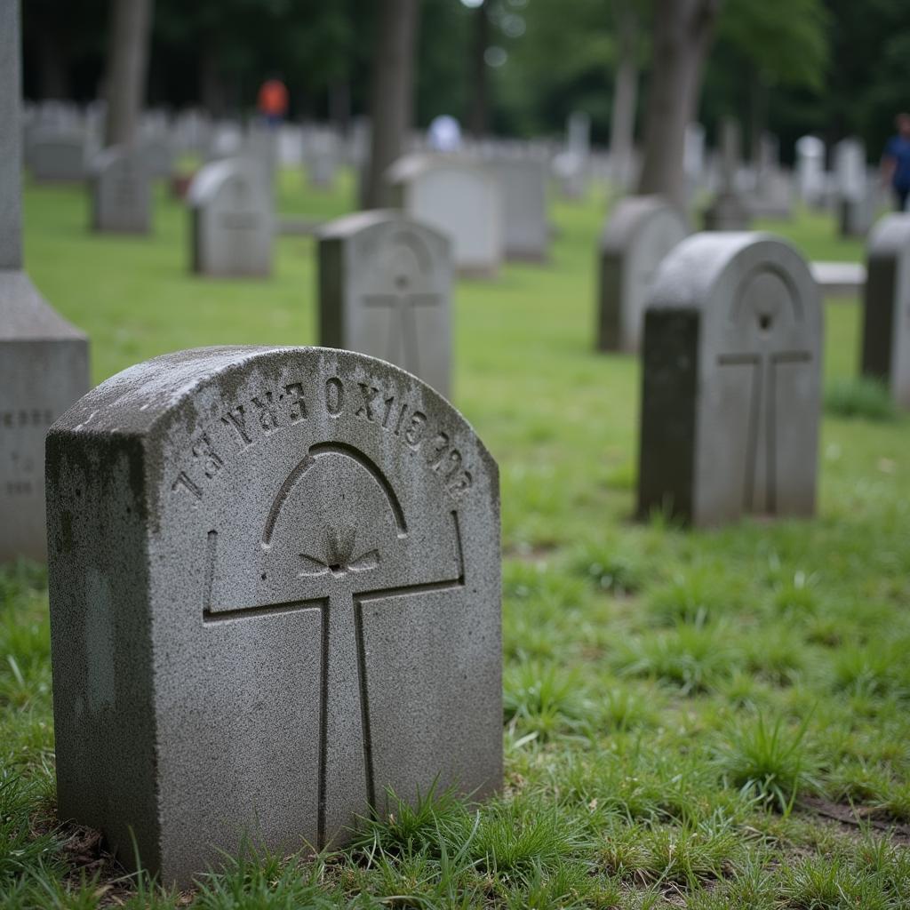 Bartonville State Hospital Cemetery Headstones