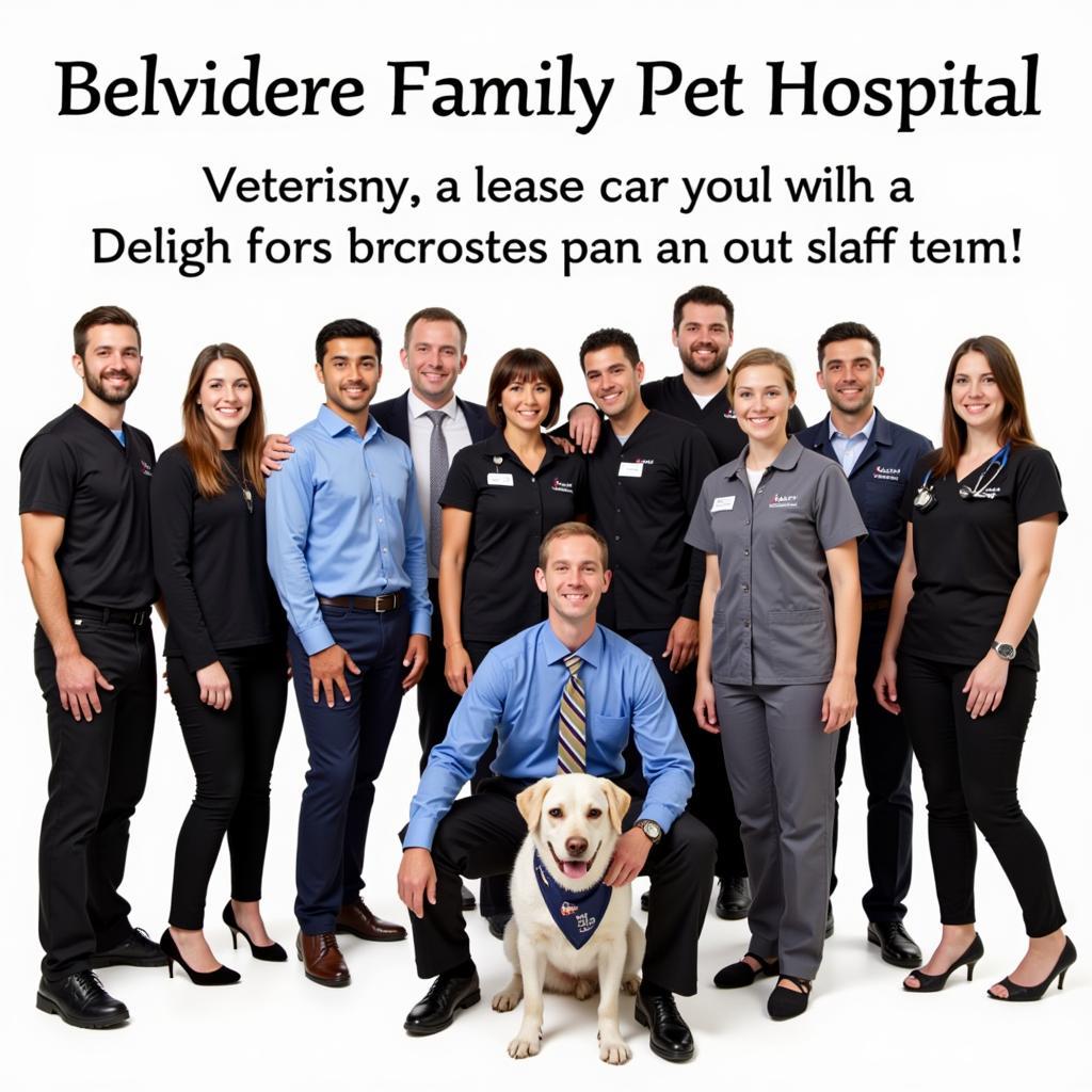 Friendly and professional veterinary team at Belvidere Family Pet Hospital.