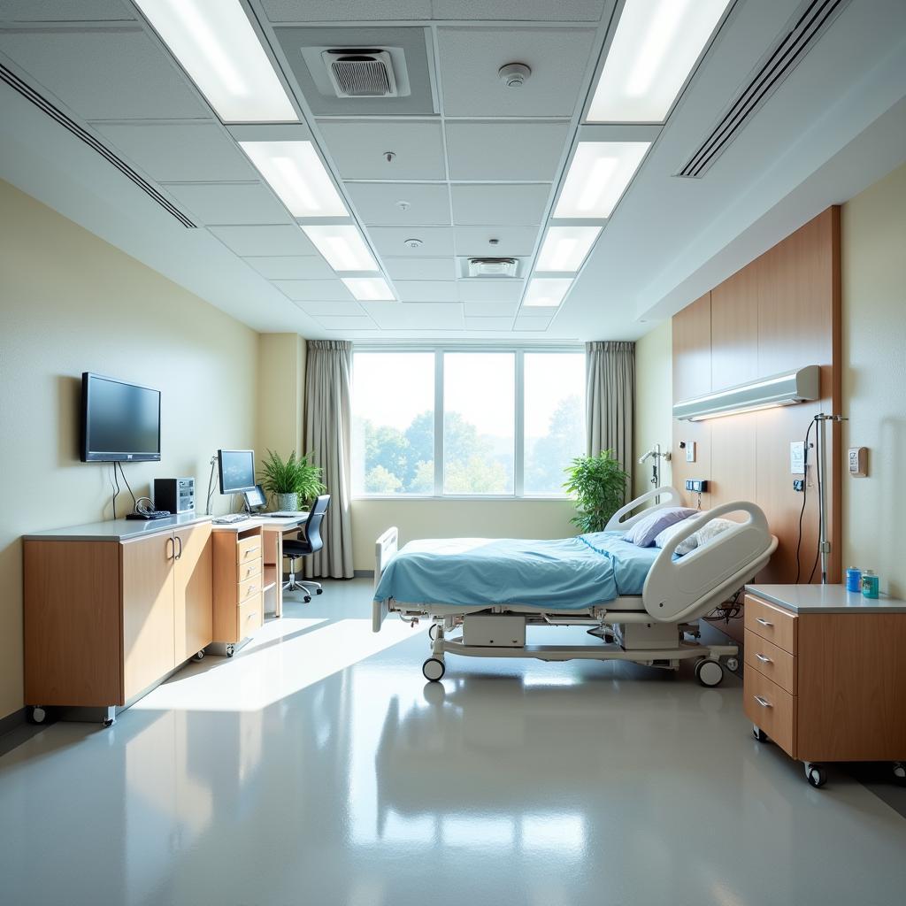 Comfortable and Modern Patient Room at Benedictine Hospital