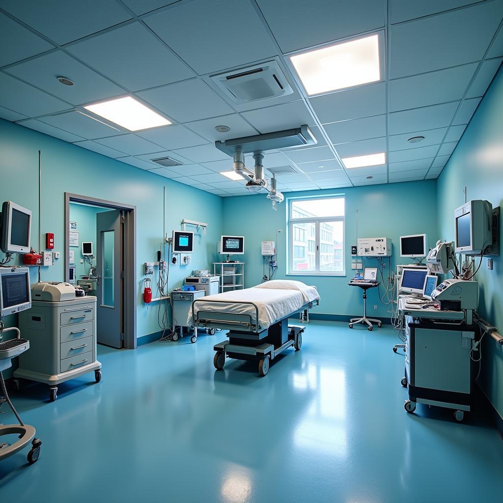 Well-equipped emergency room at Blanco Crossing Veterinary Hospital ready to handle pet emergencies.