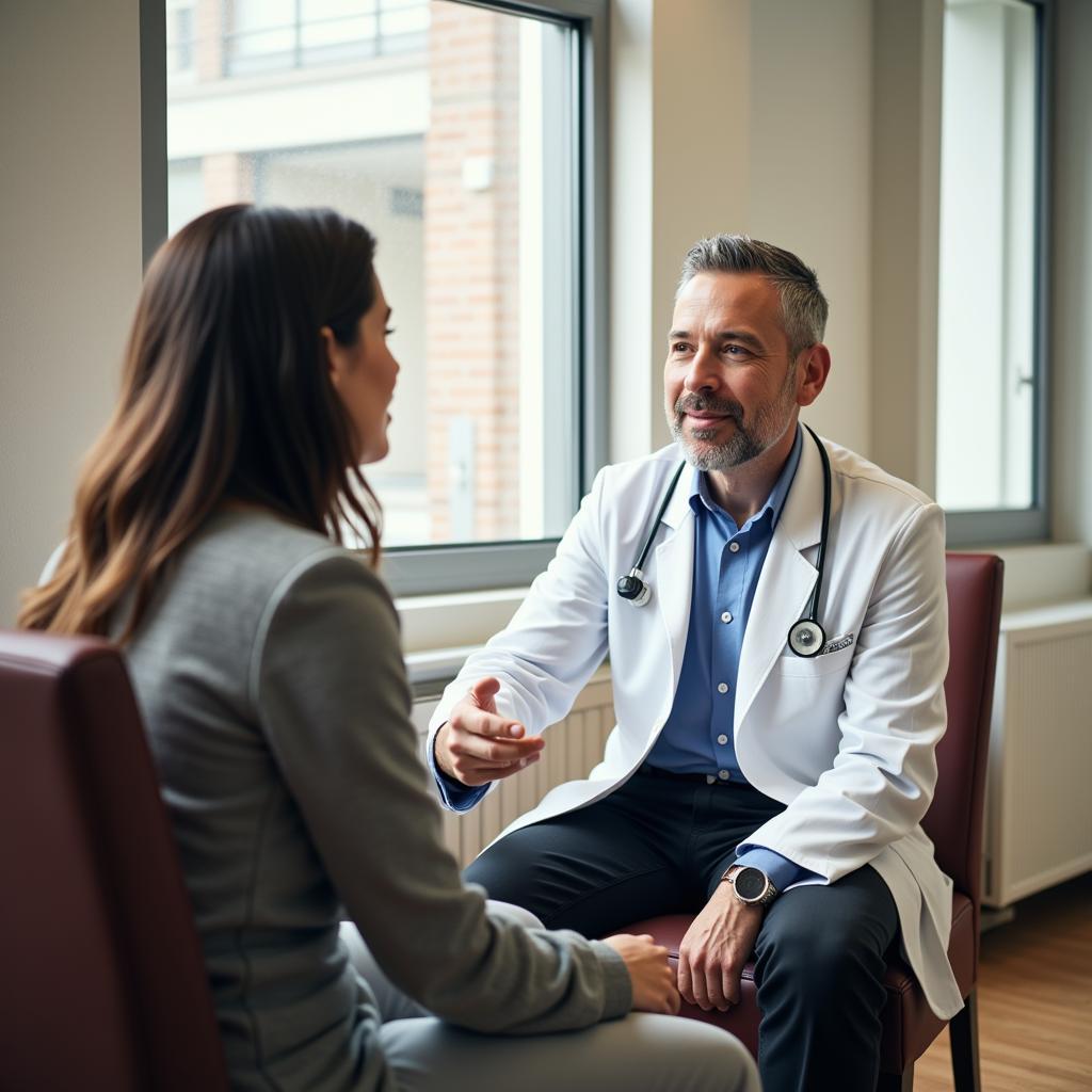 Doctor and Patient Consultation at Bu Ali Hospital