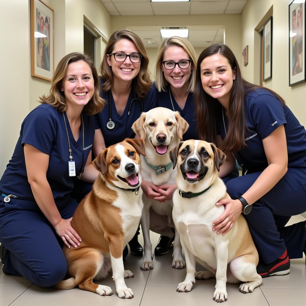 Compassionate veterinary team at Camp Horne Road Animal Hospital