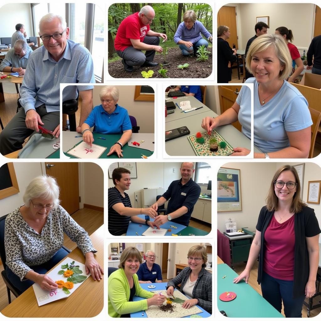 Cane Hill Hospital Patients Engaging in Activities