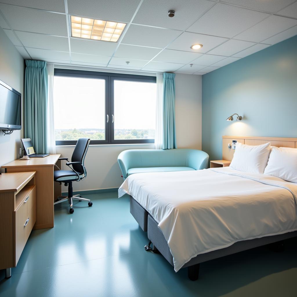 Comfortable and Modern Patient Room at Castle Hill Hospital