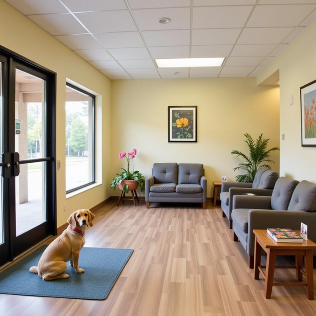 Comfortable and welcoming waiting area at Castleton Way Veterinary Hospital