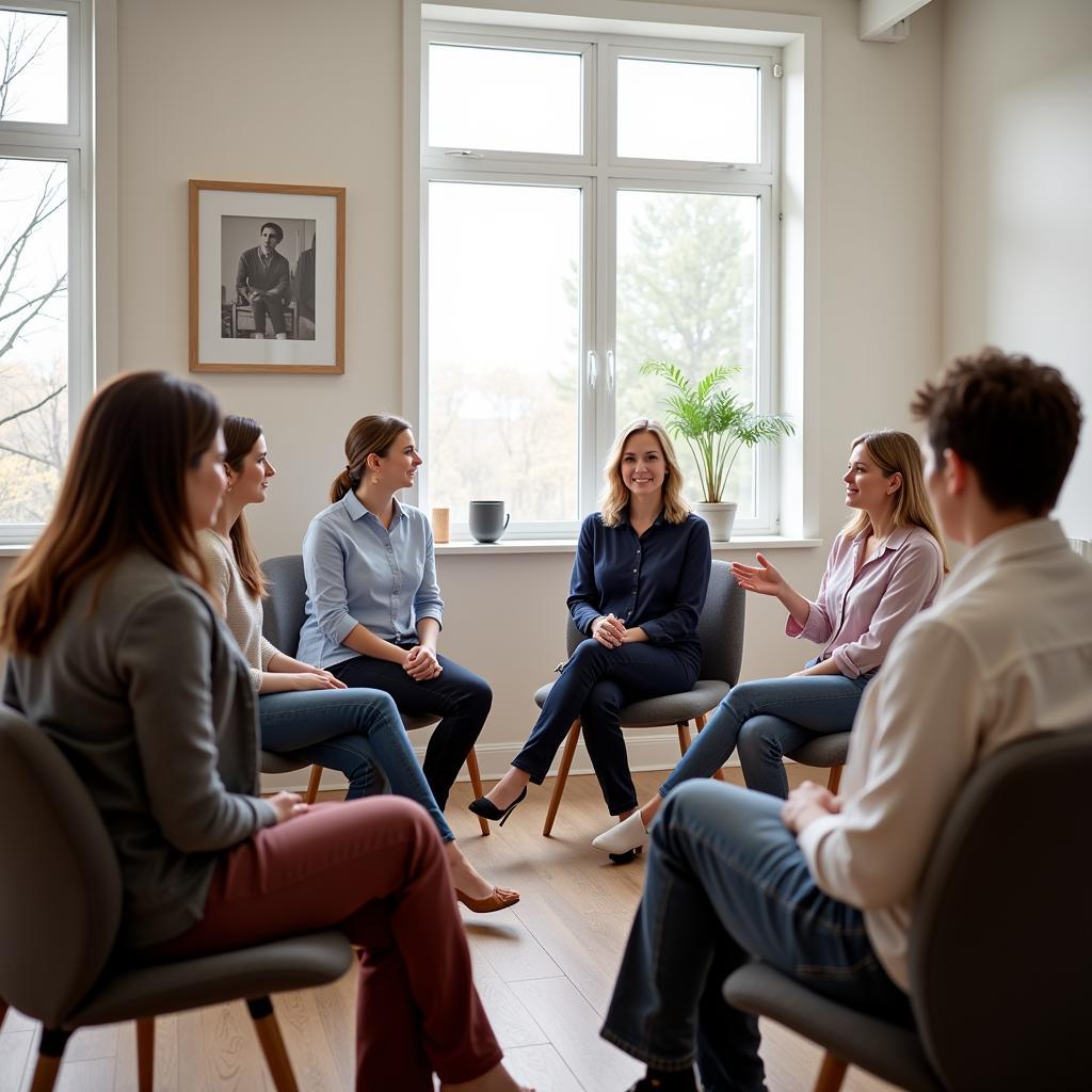 Group therapy session at Cedar Hills Hospital promotes healing