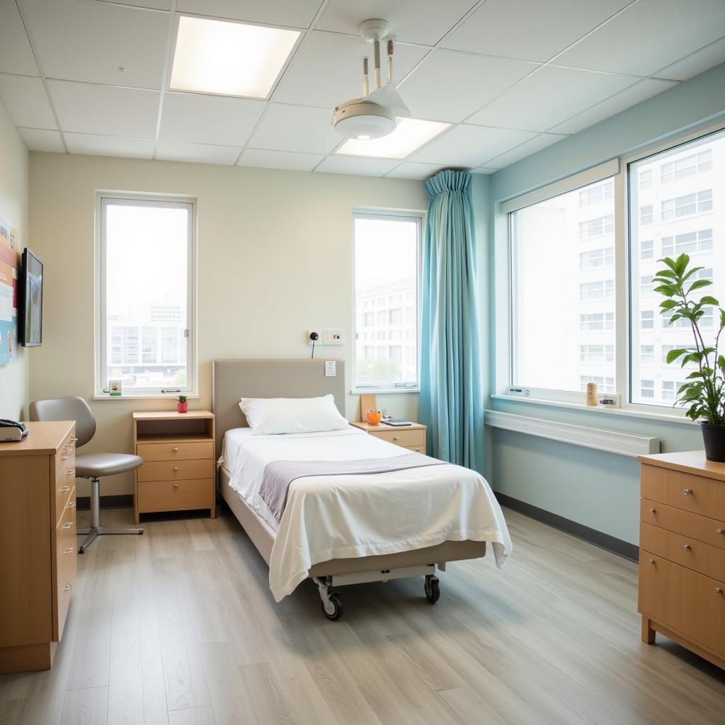 Chrissie Tomlinson Hospital Patient Room