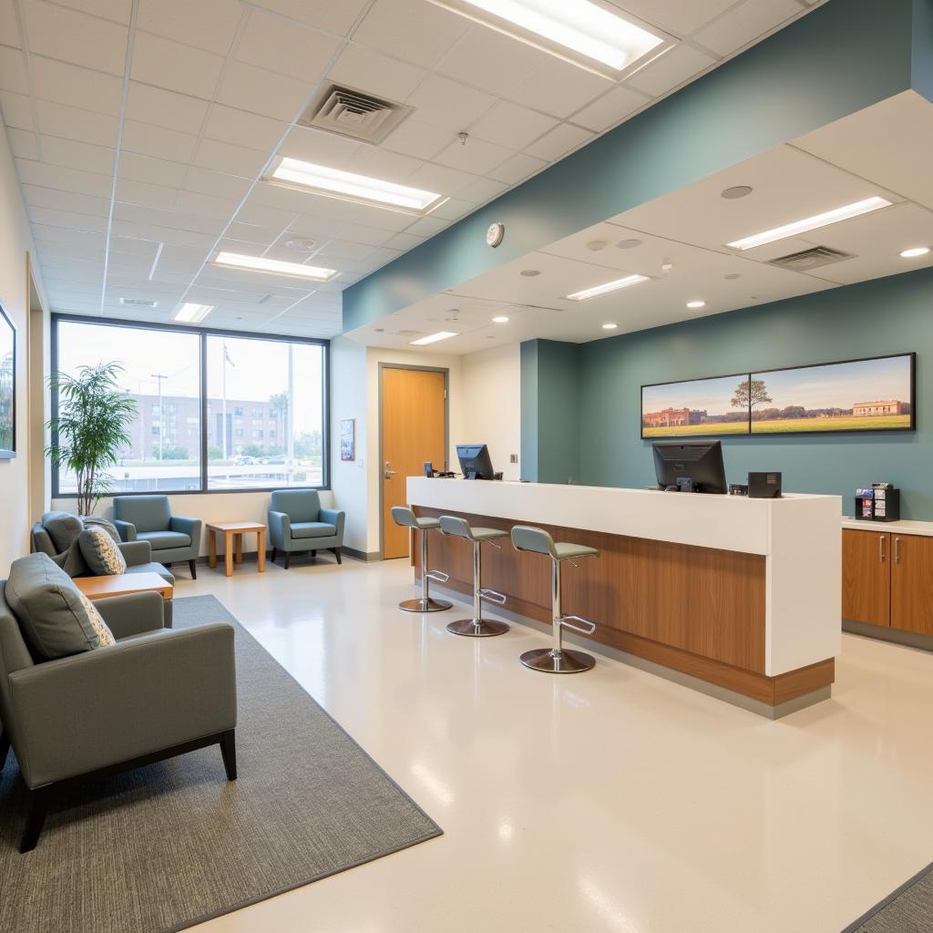 Patient Registration Area at ChristianaCare Wilmington Hospital