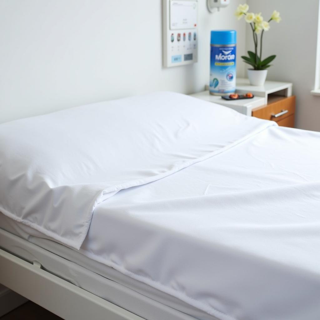 Clean and Comfortable Hospital Bed with Waterproof Mattress Cover