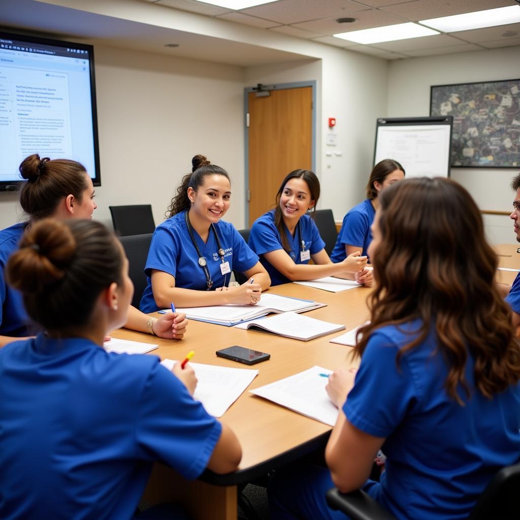 CNA Team Meeting in NYC Hospital