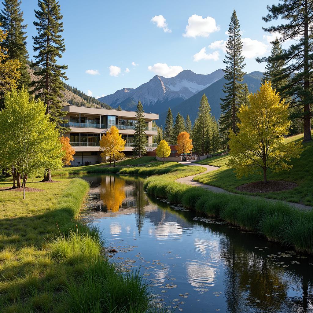 Colorado Canyons Hospital in its scenic location