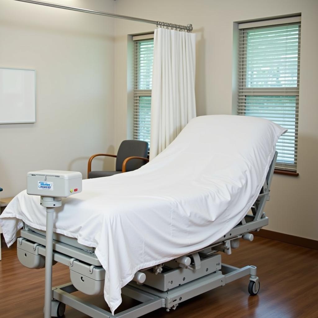 Comfortable Hospital Bed in a Private Room