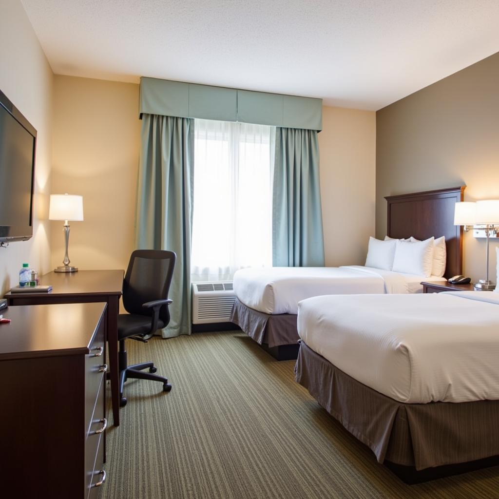 Comfortable hotel room near Avera McKennan Hospital