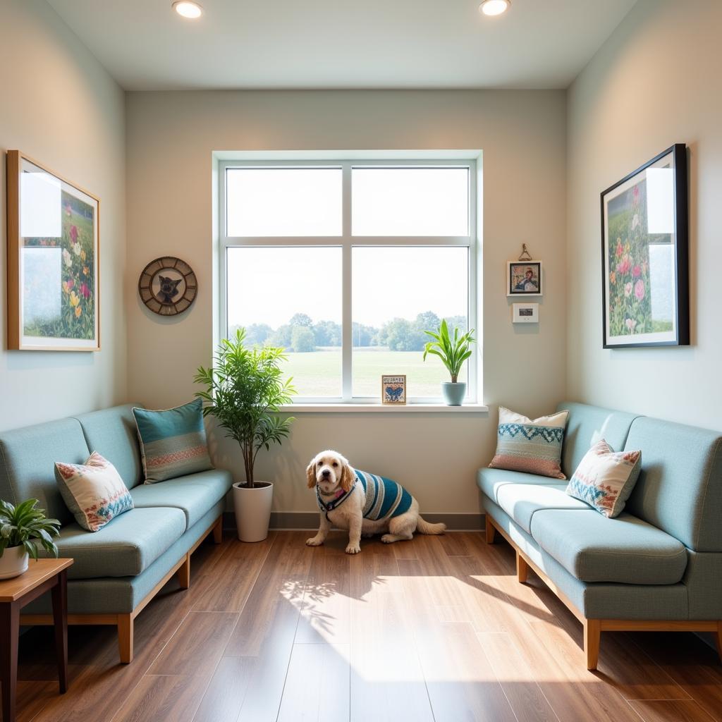 Comfortable Waiting Area in a Vet Clinic