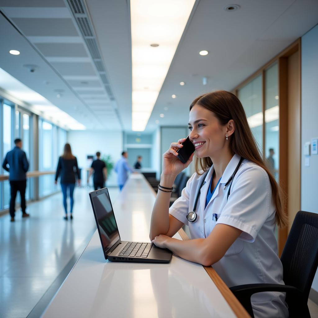 Contacting a Russell County Hospital Information Desk